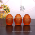 55ml egg shaped pudding glass storage jar with cap frosted pudding jars